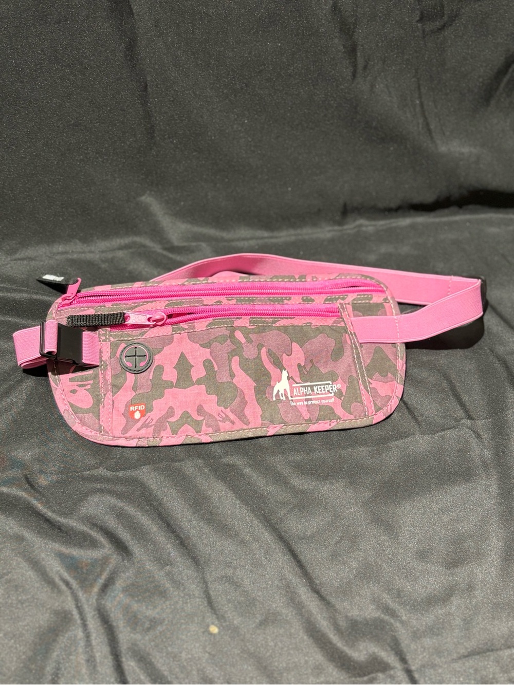 Pink Camo Travel Fanny Pack